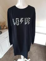 Lange dames sweat trui/jurk 'Love' maat L zwart *NIEUW*, Nieuw, Ophalen of Verzenden, M&S, Jurk