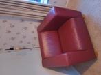 Rode leren stoel, Ophalen, Zo goed als nieuw, Rood, Eén