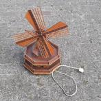 Houten molen met verlichting / geluid defect, hoogte 30 cm., Antiek en Kunst, Ophalen