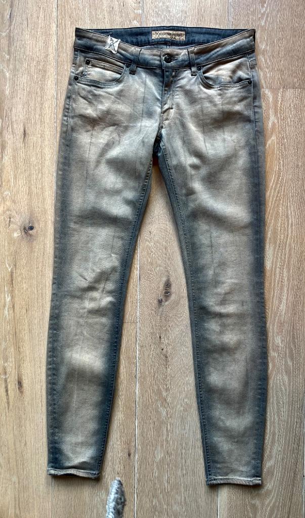 Drykorn Skinny Jeans Broek - Grijs Beige - W28 L34 (Small), Kleding | Dames, Spijkerbroeken en Jeans, Zo goed als nieuw, W28 - W29 (confectie 36)