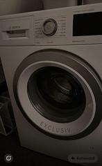 Bosch wasmachine en Bosch warmtepomp droger, Ophalen, Zo goed als nieuw, Voorlader, 85 tot 90 cm