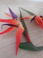 2x Kunstbloemen Paradijsvogelbloem, Ophalen of Verzenden, Zo goed als nieuw, Binnen