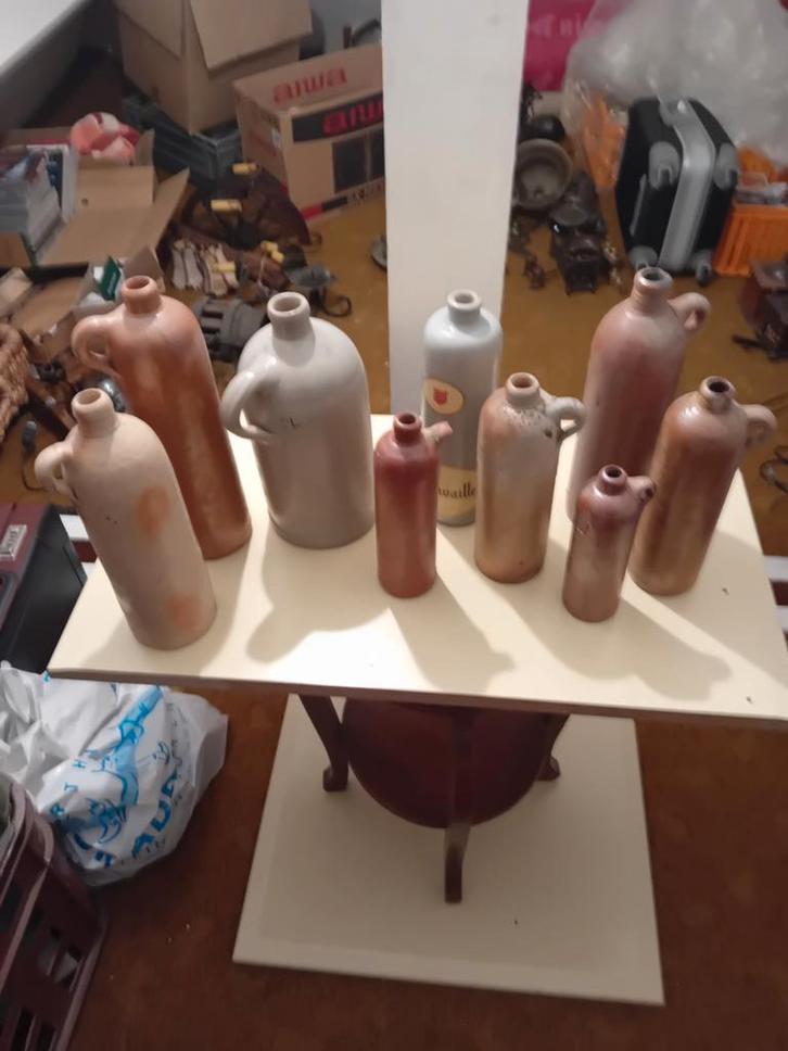 Collectie van 9 antieke kruiken ophalen, Antiek en Kunst, Antiek | Keramiek en Aardewerk, Ophalen of Verzenden
