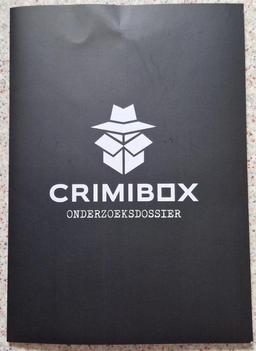 Crimibox - Dossier Inkt, Hobby en Vrije tijd, Gezelschapsspellen | Overige, Zo goed als nieuw, Een of twee spelers, Drie of vier spelers