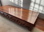Opiumtafel - salontafel houtsnijwerk Chinees, Ophalen, Gebruikt, 50 tot 100 cm, Klassiek, Aziatisch, Oosters, Chinees