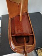 UNIEKE ZWARE HOUTEN MODELSCHIP UIT MUSEUM TOPSTAAT 65X65 CM., Hobby en Vrije tijd, Modelbouw | Boten en Schepen, Overige merken