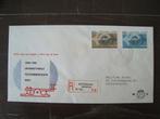 NVPH 840/841 op FDC dag envelop, Nederland, Beschreven, Ophalen of Verzenden