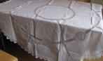 Geborduurd wit rond tafelkleed nieuw, Verzenden, Nieuw, Rond, Binnen