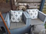 Steigerhouten Tuinset / Loungeset, Tuin en Terras, 4 zitplaatsen, Gebruikt, Steigerhout, Ophalen of Verzenden
