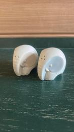 Peper- en zoutstel, olifantjes, porselein setprijs:, Ophalen of Verzenden, Zo goed als nieuw, Porselein, Overige typen
