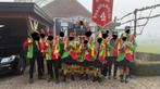 Fanfare jasjes rood geel groen, Kleding | Dames, Carnavalskleding en Feestkleding, Carnaval, Maat 42/44 (L), Ophalen of Verzenden