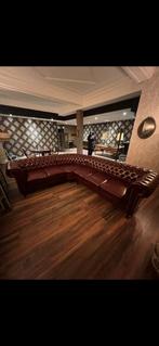 Chesterfield bank. Hoekbank., Huis en Inrichting, Ophalen, Gebruikt, Vierpersoons of meer