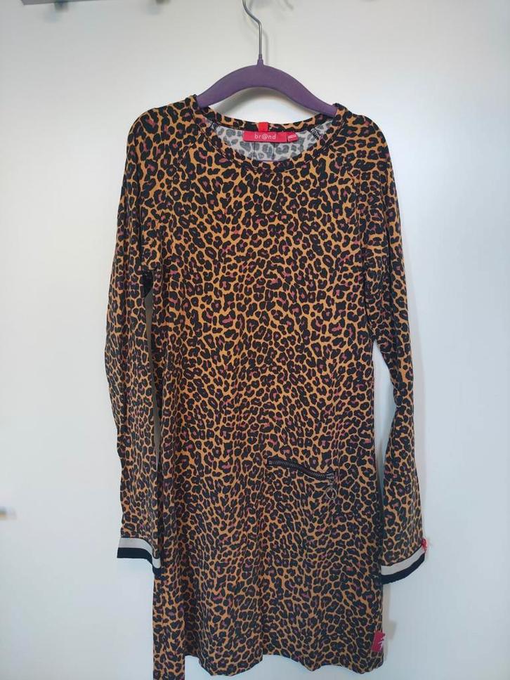 Br@nd jurkje met tijgerprint, maat 146-152, Kinderen en Baby's, Kinderkleding | Maat 146, Gebruikt, Meisje, Jurk of Rok, Ophalen of Verzenden