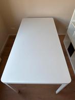 Witte eettafel met ronde hoeken - 180x90 cm, Huis en Inrichting, Tafels | Eettafels, Kunststof, Gebruikt, Vijf personen of meer