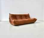 Togo Sofa, Brown Leather attributed to Ducaroy Ligne Roset., Nieuw, Ophalen of Verzenden
