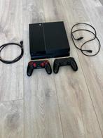 Playstation 4 + 2 controllers, 500 GB, Met 2 controllers, Ophalen of Verzenden, Zo goed als nieuw