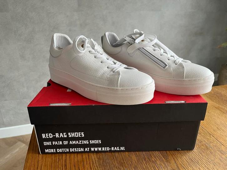 Red rag leren sneakers mt 40, Kleding | Dames, Schoenen, Zo goed als nieuw, Sneakers of Gympen, Wit, Ophalen of Verzenden