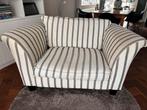 Comfortabele gestreepte loveseat fauteuil, Ophalen, Gebruikt, Stof, 75 tot 100 cm