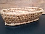 Brocante brood mand rotan gevlochten schoon ovaal, Antiek en Kunst, Ophalen of Verzenden