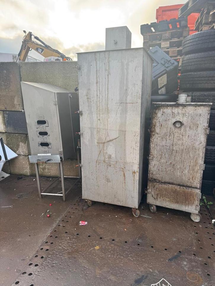 Rvs rookkasten, Tuin en Terras, Barbecue-accessoires, Gebruikt, Ophalen