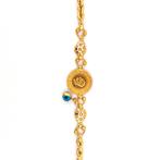 14 karaat gouden armband met 22 karaat munt, Ophalen of Verzenden, Zo goed als nieuw, Goud
