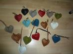 Artivo hartjes sleutelhanger tashanger enz  echt leer, Sieraden, Tassen en Uiterlijk, Overige Accessoires, Verzenden, Nieuw