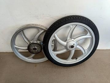 Tomos A35/A52/A55 Bananen Wielen Set Zilver Origineel  beschikbaar voor biedingen
