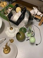 Partij vintage lampen retro hanglampen, Gebruikt, ., Ophalen of Verzenden, Lemmer