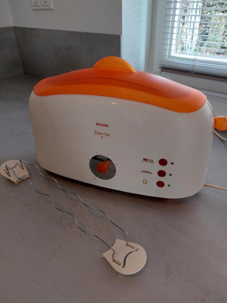 Philips Broodrooster met Rekje, Witgoed en Apparatuur, Broodroosters, Gebruikt, Uitneembare kruimellade, Ophalen of Verzenden