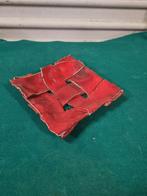 schaal aardewerk , rood gevlochten, Ophalen of Verzenden, 'T Olde Gre-j, Info@toldegrej.nl, Endepoelstraat 20f Didam