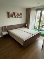 Electrisch verstelbaar 2 persoons bed, Huis en Inrichting, Slaapkamer | Bedden, Ophalen, Bruin, Tweepersoons, 180 cm