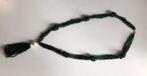 Groene kralenketting, vintage, 12 strengen kleine kraaltjes, Ophalen of Verzenden, Gebruikt, Groen, Overige materialen