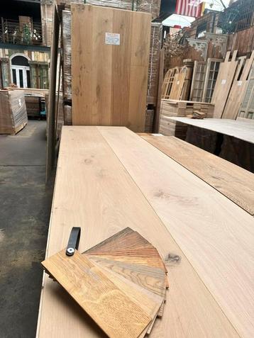 Extra brede eiken vloerdelen 400mm breed! Extra lang lengtes beschikbaar voor biedingen