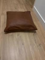 Leren cognac bruine kussen hoezen  van Lederland, Huis en Inrichting, Woonaccessoires | Kussens, Ophalen, Zo goed als nieuw, Bruin