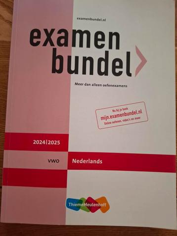 Examenbundel VWO Nederlands 2024/2025 - Nieuw! beschikbaar voor biedingen