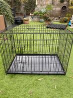 Zwarte hondenbench, Dieren en Toebehoren, Ophalen, Zo goed als nieuw, Minder dan 75 cm, Minder dan 65 cm