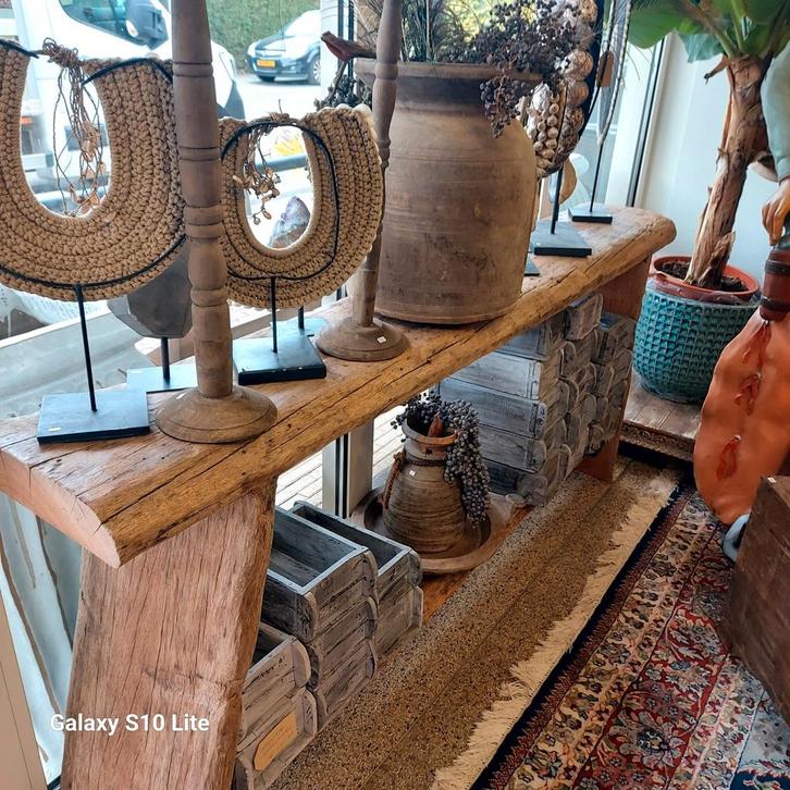 Salontafel side table landelijke meubels hoffz, Huis en Inrichting, Tafels | Salontafels, Minder dan 50 cm, 50 tot 100 cm, Rechthoekig