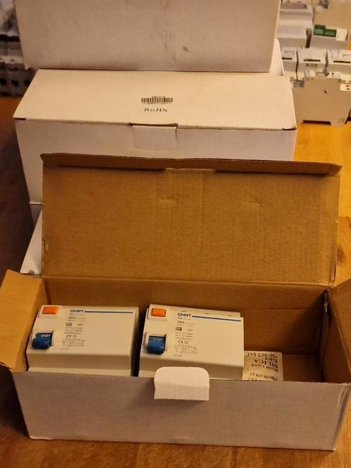 Nieuw Chint aardlekschakelaar 25A 30mA NL1-63,  30st beschik, Doe-het-zelf en Verbouw, Elektra en Kabels, Nieuw, Overige typen