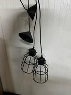 Industriële hanglamp met 2 lampen, Huis en Inrichting, Lampen | Hanglampen, Ophalen, Zo goed als nieuw, Metaal, 50 tot 75 cm