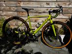 Gifgroene FONS dames gravelbike, 28 inch, Carbon, 49 tot 53 cm, Zo goed als nieuw
