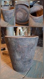 Houten pot, bloempot van Hoffz, ideaal voor kerstboompje🌲., Huis en Inrichting, Woonaccessoires | Overige, Ophalen of Verzenden