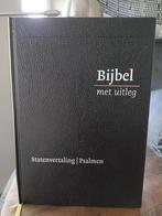 Bijbel met uitleg Statenvertaling en psalmen, Ophalen of Verzenden, Nieuw, Christendom | Protestants