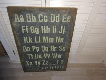 SCHILDERIJ ALFABET / ABC beschikbaar voor biedingen