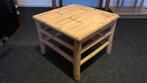 Bamboe Bijzettafel Vierkant, Ophalen, Minder dan 55 cm, Gebruikt, Vierkant