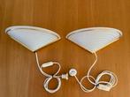 Vintage Massive wandlampen - twee stuks - Hollywood regency, Ophalen of Verzenden, Zo goed als nieuw, Glas