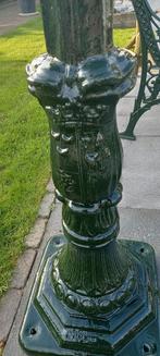 Prachtige nostalgische Tuinlantaarn type "Bisschop" 280cm, Minder dan 50 watt, Staande lamp, Aluminium, Ophalen of Verzenden