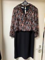 Dames jurk Batida mt M /L zgan zwart bruin, Bruin, Maat 42/44 (L), Ophalen of Verzenden, Onder de knie