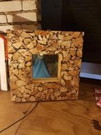 houten spiegels, Ophalen of Verzenden, Zo goed als nieuw, Vierkant, Minder dan 100 cm