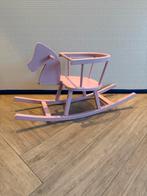 Roze Hobbelpaard met Rugleuning, Ophalen, Gebruikt, Meisje