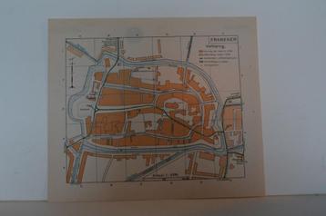 FRANEKER FRJENSJER PLATTEGROND Litho ANWB 1901-1920 GM8 beschikbaar voor biedingen